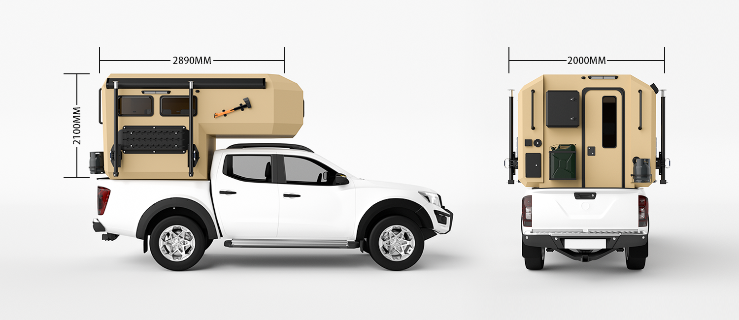 Black Stone Truck Camper