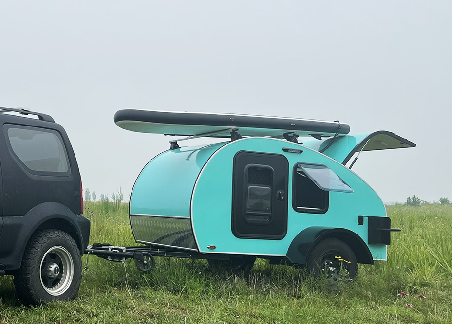Teardrop Trailer With Outdoor Kitchen, High Quality COMMA-CC Camper Trailer