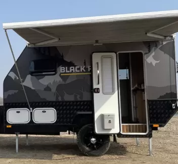 Black Rhino T11: Modern Caravans by Fctrailers for  Australian Market
